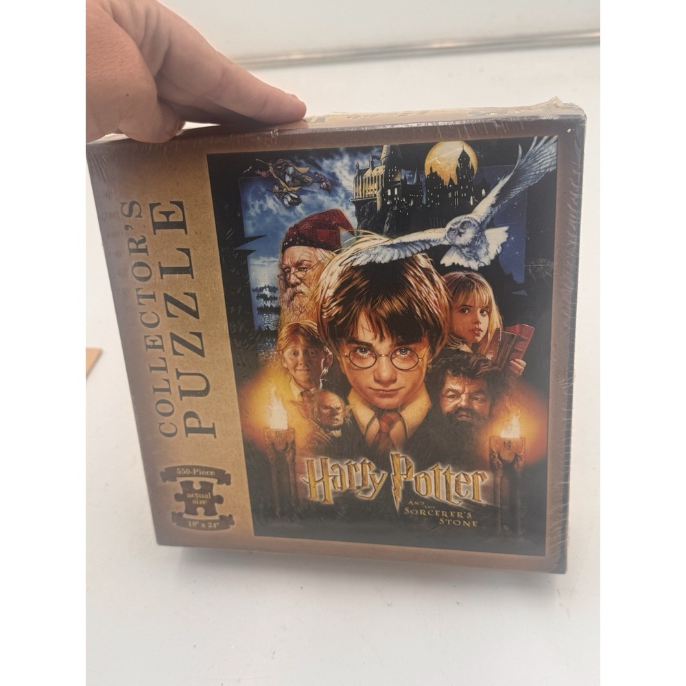 Harry Potter Sorcerers Stone 550 Piece Collector Puzzle USA 18x24" Sealed Pieces
